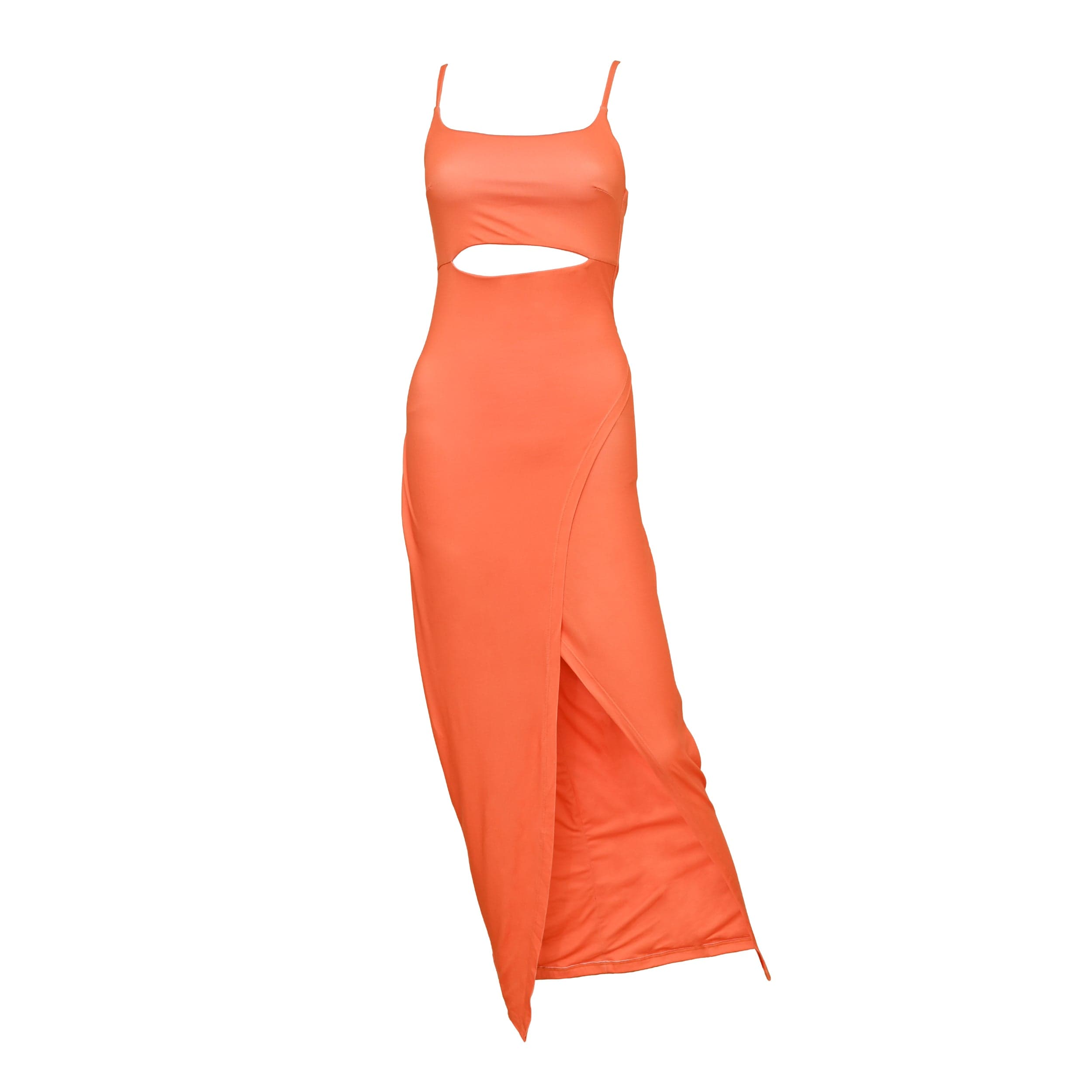 Lezat Dress Selena Modal Cutout Slit Dress - Glow