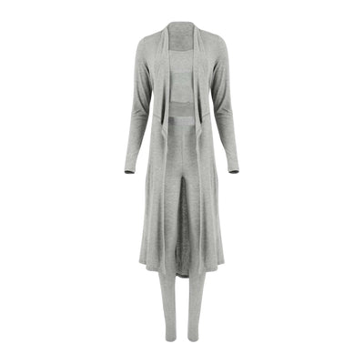 Lezat Dress Soul Mate Modal 3-Piece Lounge Set - Grey