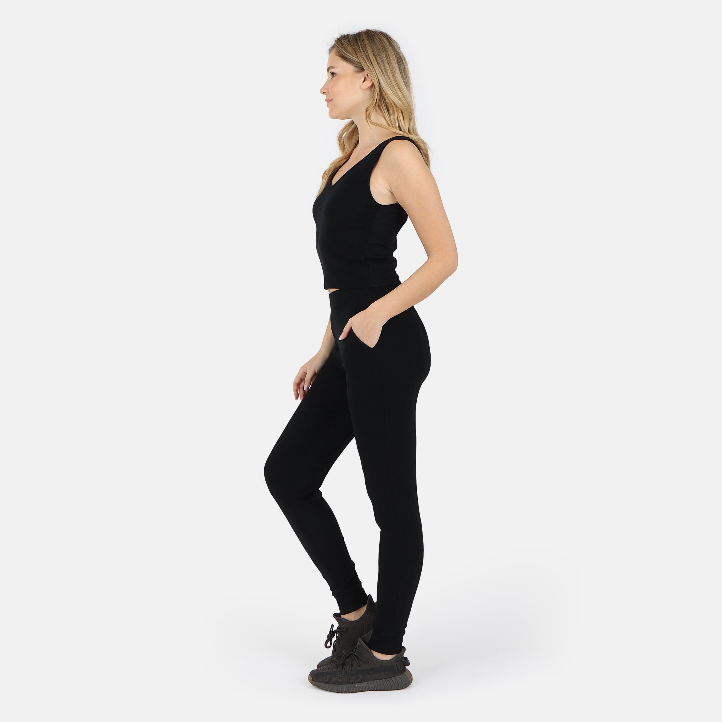 Lezat Jogger Self-Love Rib Jogger Pant - Black