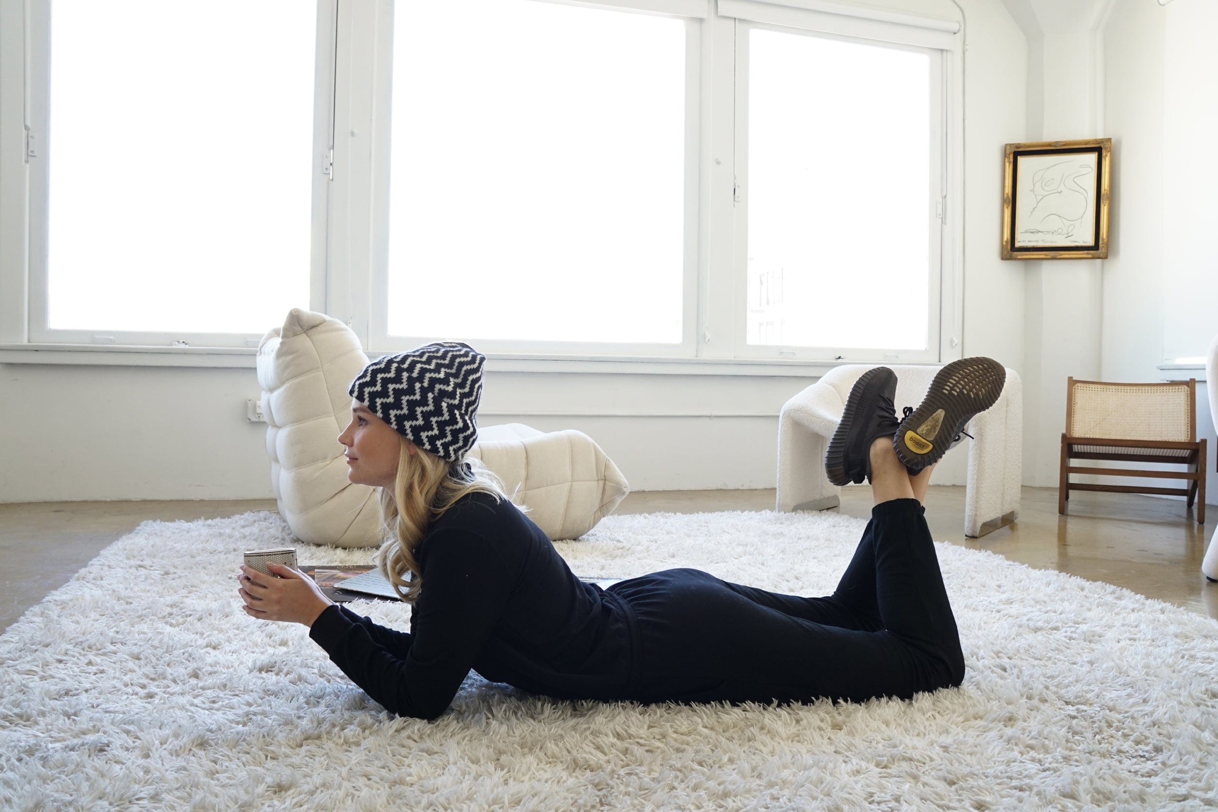 Lezat Jumpsuit Ava Half Zip Modal Jumpsuit - Black