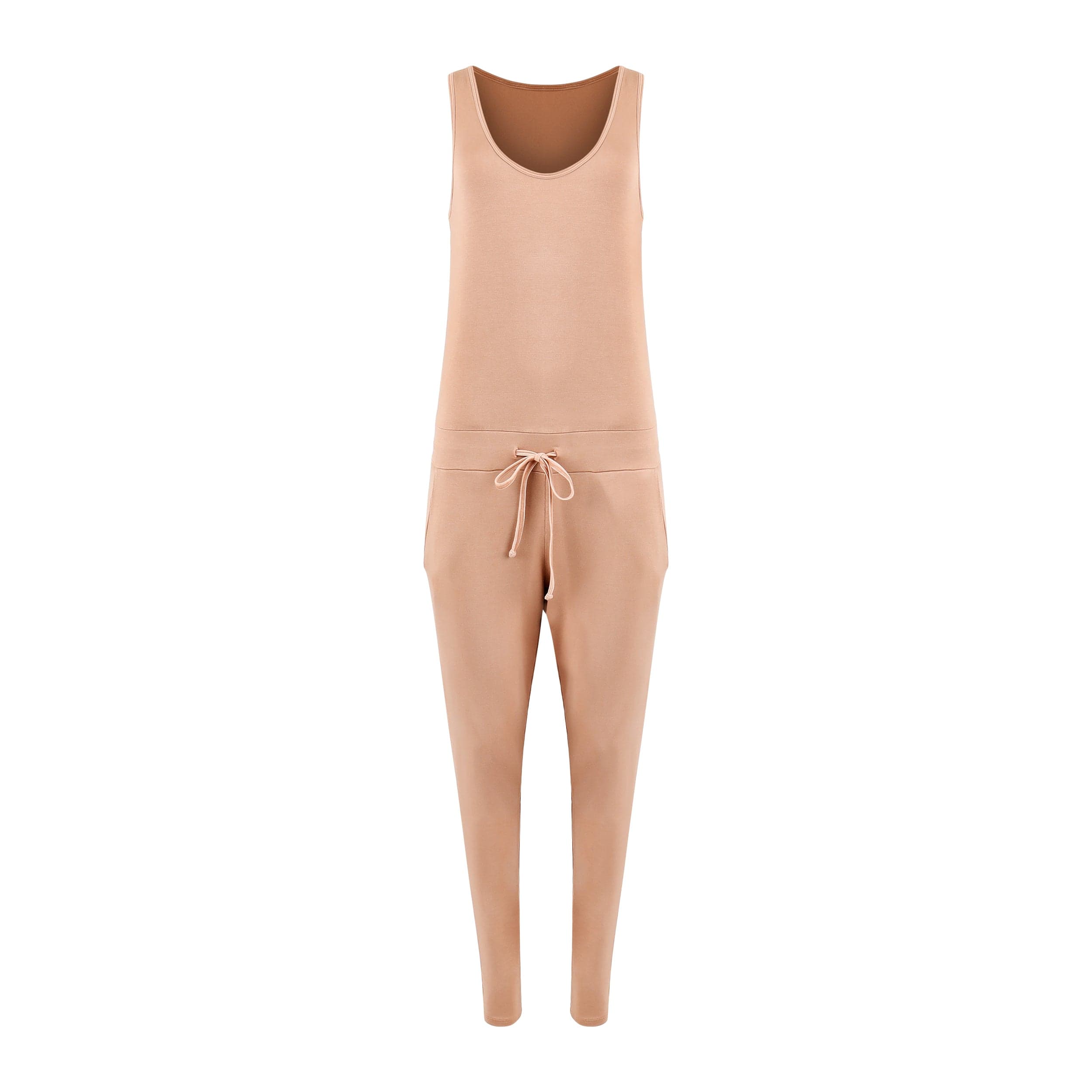 Lezat Jumpsuit Claire Tank Jumpsuit - Camel