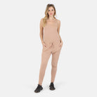 Lezat Jumpsuit Claire Tank Jumpsuit - Camel