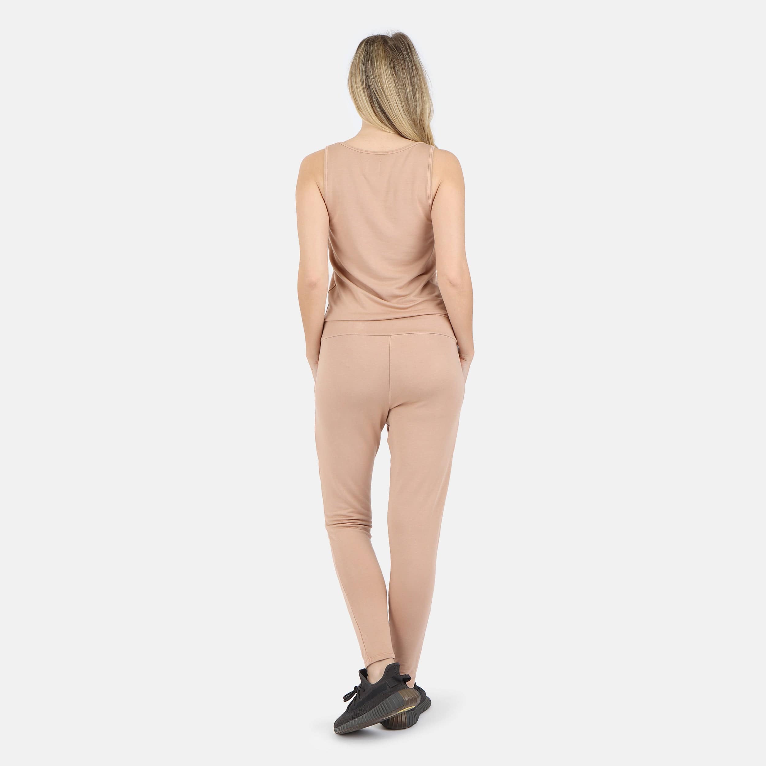 Lezat Jumpsuit Claire Tank Jumpsuit - Camel