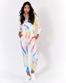 Lezat Jumpsuit Restore Soft Terry Jumpsuit - Neon Tie Dye