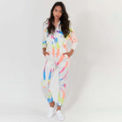 Lezat Jumpsuit Restore Soft Terry Jumpsuit - Neon Tie Dye