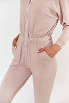 Lezat Jumpsuit Restore Soft Terry Jumpsuit - Pink Suede