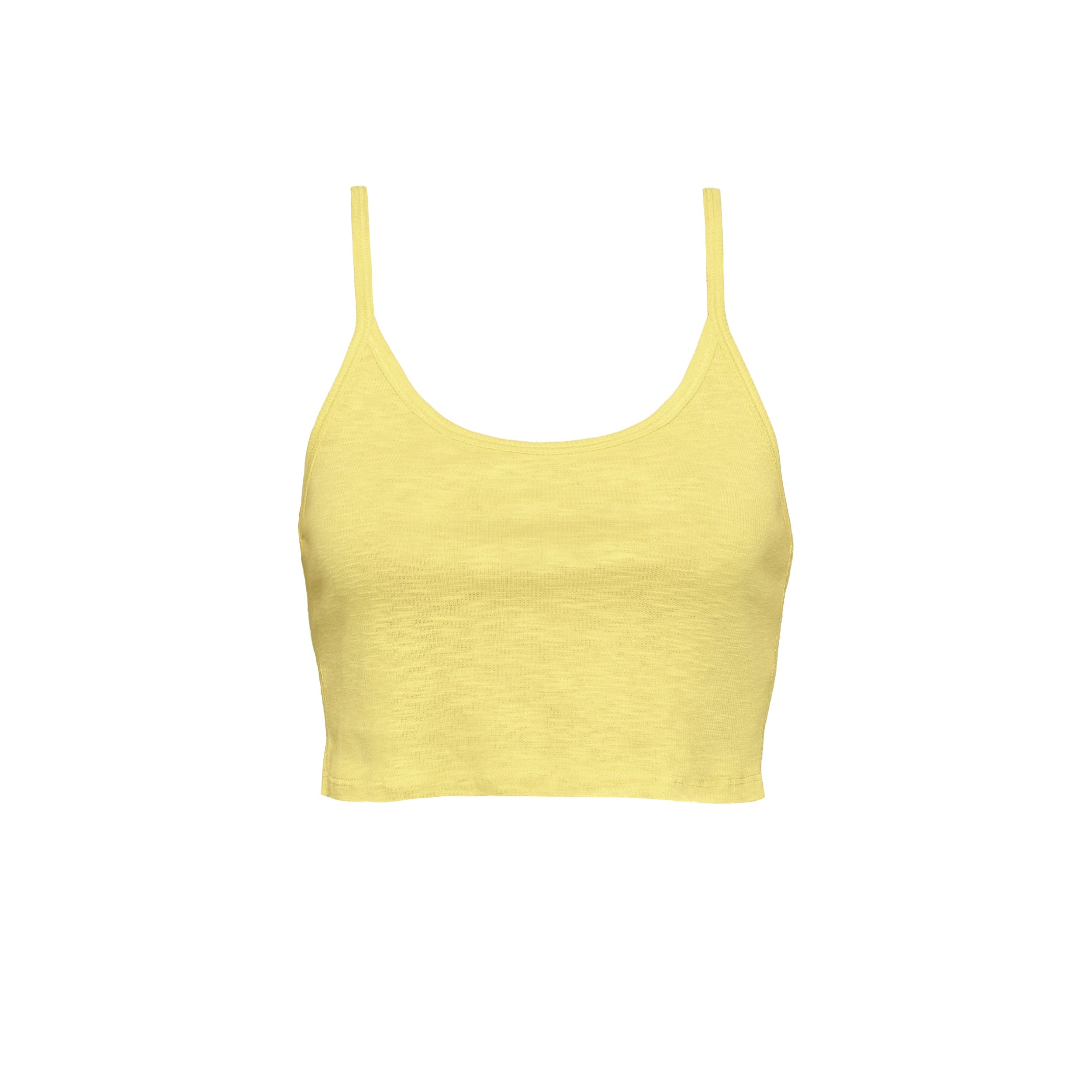 Lezat Loungewear Kora Cotton Tank, Shorts & Robe Sleep Set - Banana