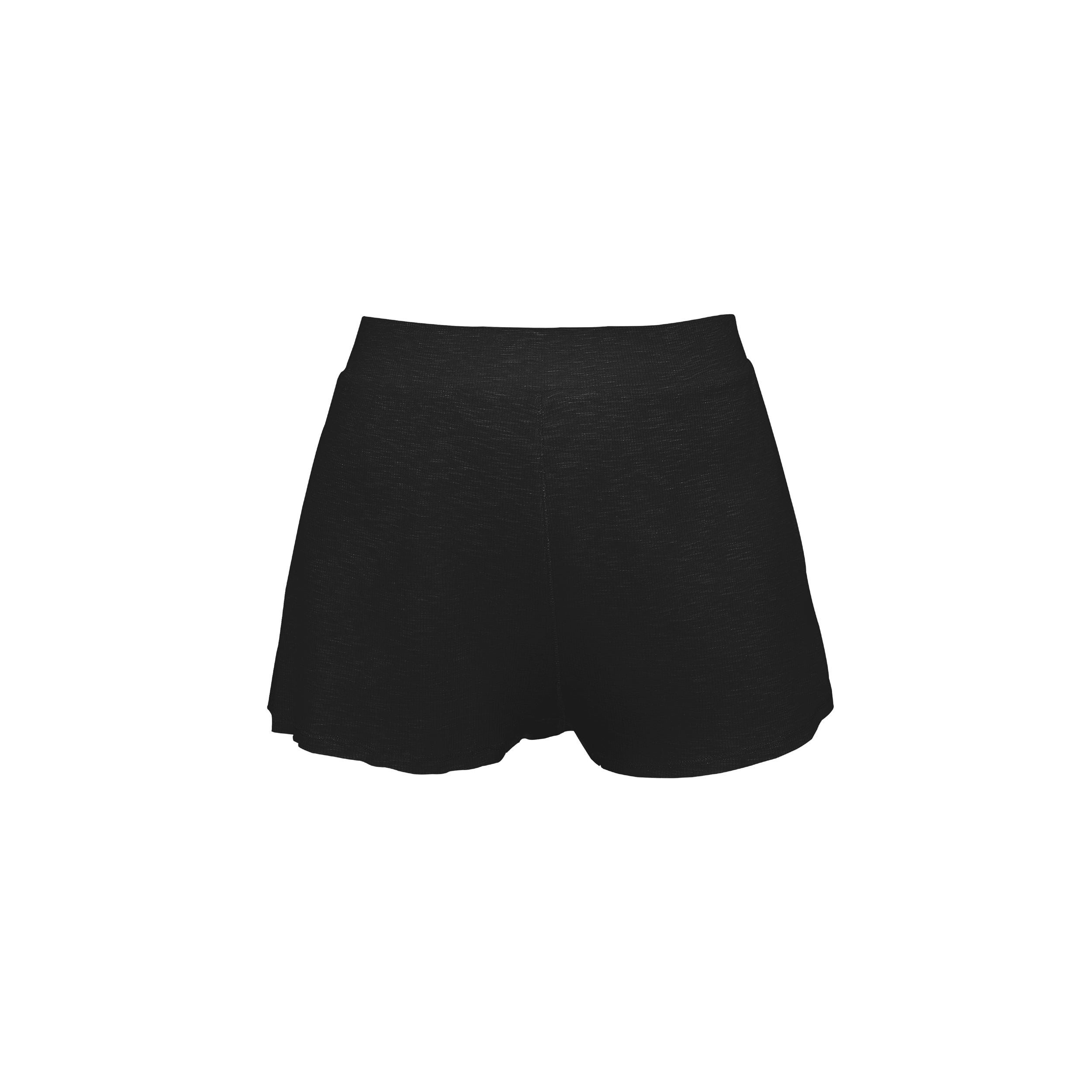 Lezat Loungewear Kora Cotton Tank, Shorts & Robe Sleep Set - Black