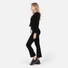 Lezat Pullover Fiona Organic Cotton Waffle Thermal Pant - Black