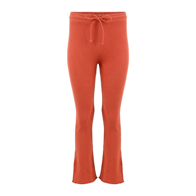 Lezat Pullover Fiona Organic Cotton Waffle Thermal Pant - Brick