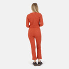 Lezat Pullover Fiona Organic Cotton Waffle Thermal Pant - Brick