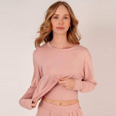 Lezat Pullover Jessie Brushed Pullover - Nude Pink