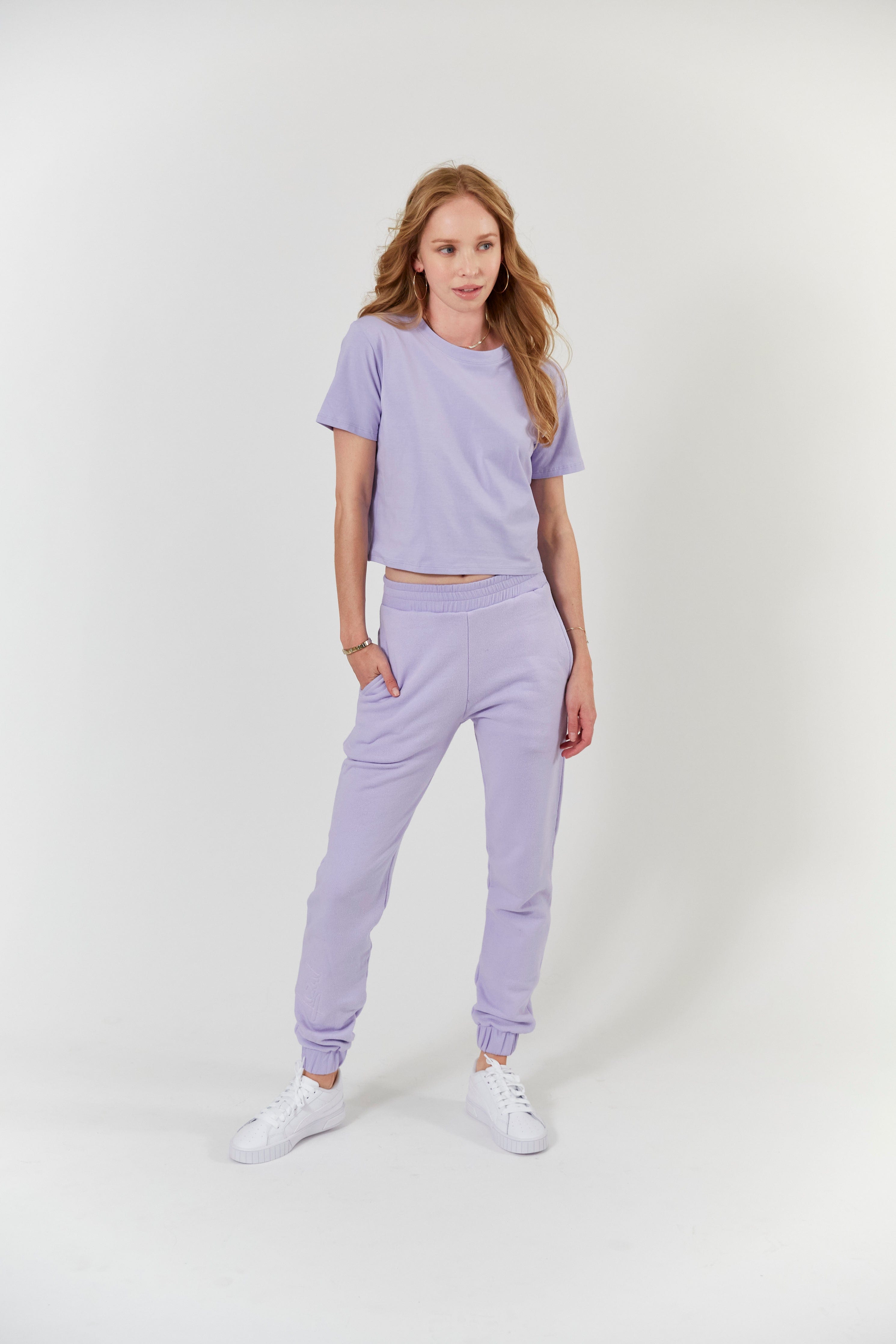 Lezat T-Shirt Melody Everyday Organic Cotton Tee - Lavender