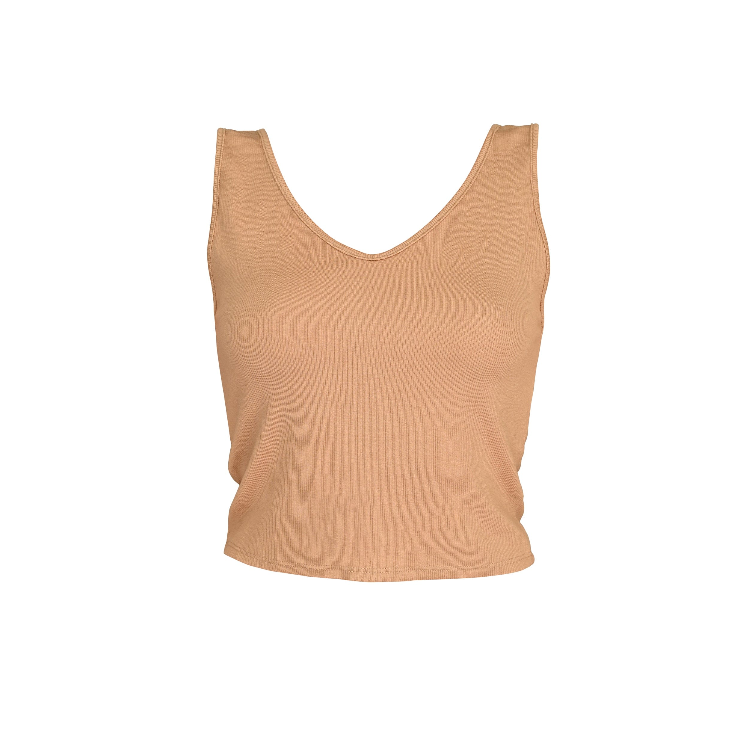 Lezat Tank Self-Love Rib Tank - Beige