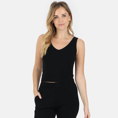 Lezat Tank Self-Love Rib Tank - Black
