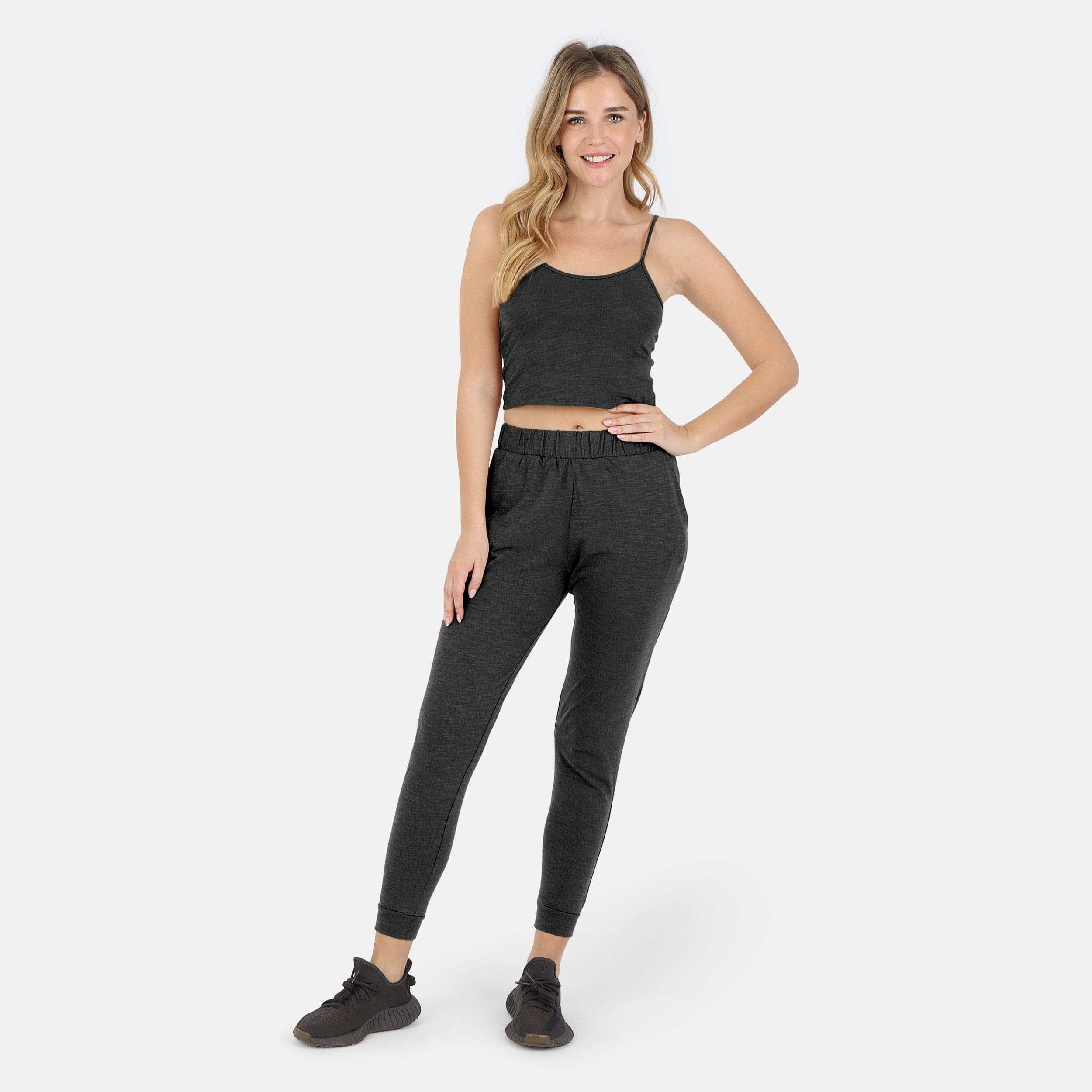 Lezat Tank Tegan Cotton Cami Tank - Black