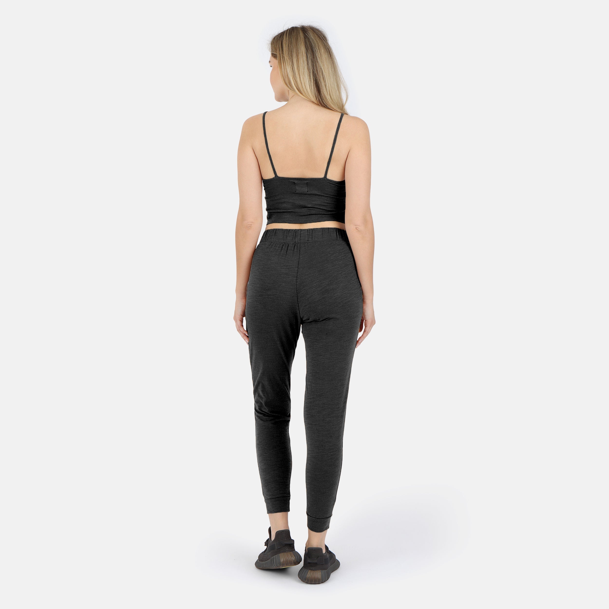 Lezat Tank Tegan Cotton Cami Tank - Black