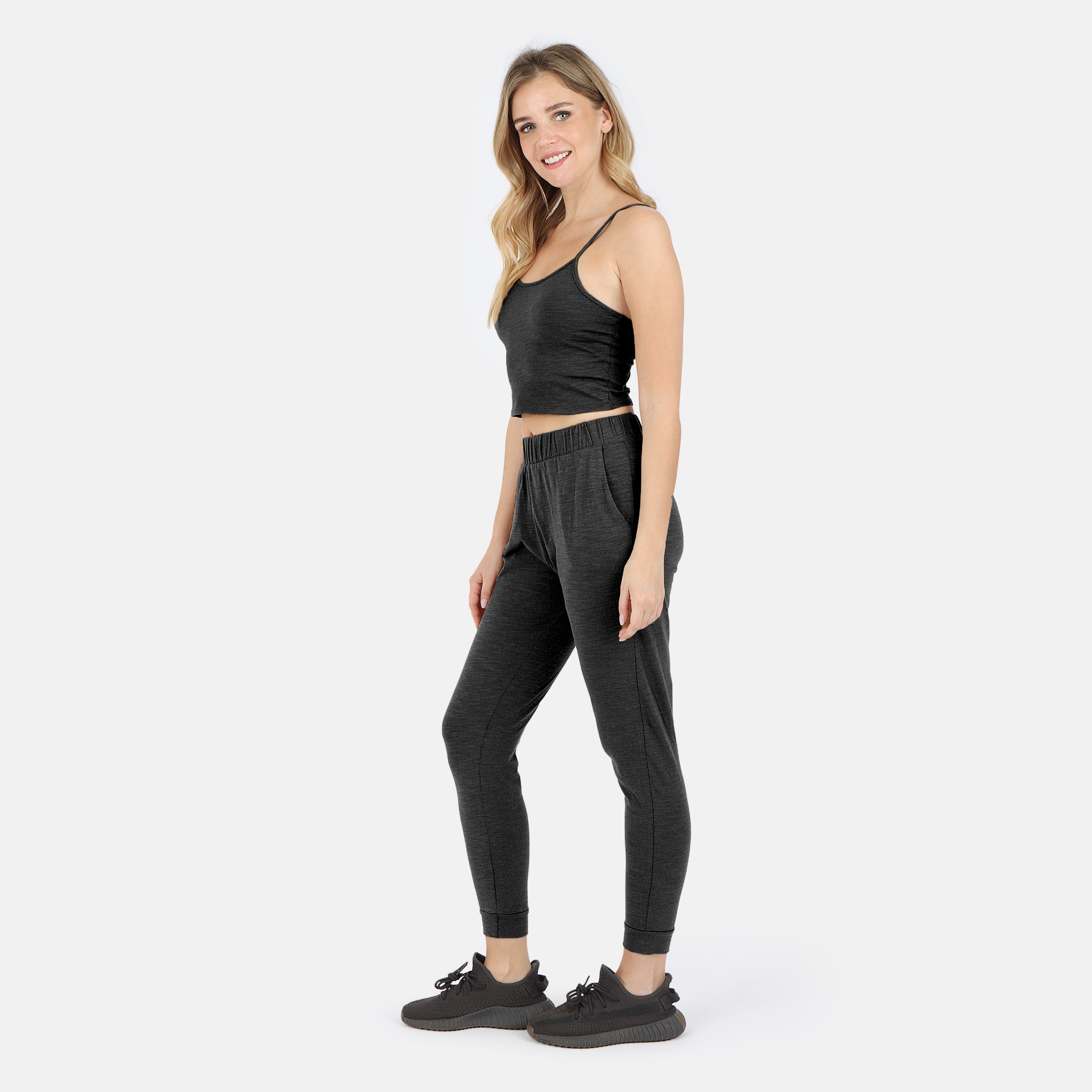 Lezat Tank Tegan Cotton Cami Tank - Black