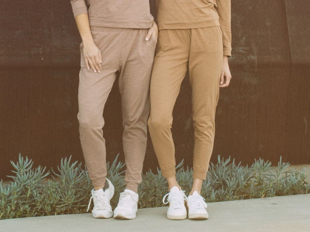 Lezat Tank Tegan Cotton Jogger Pant - Cocoa