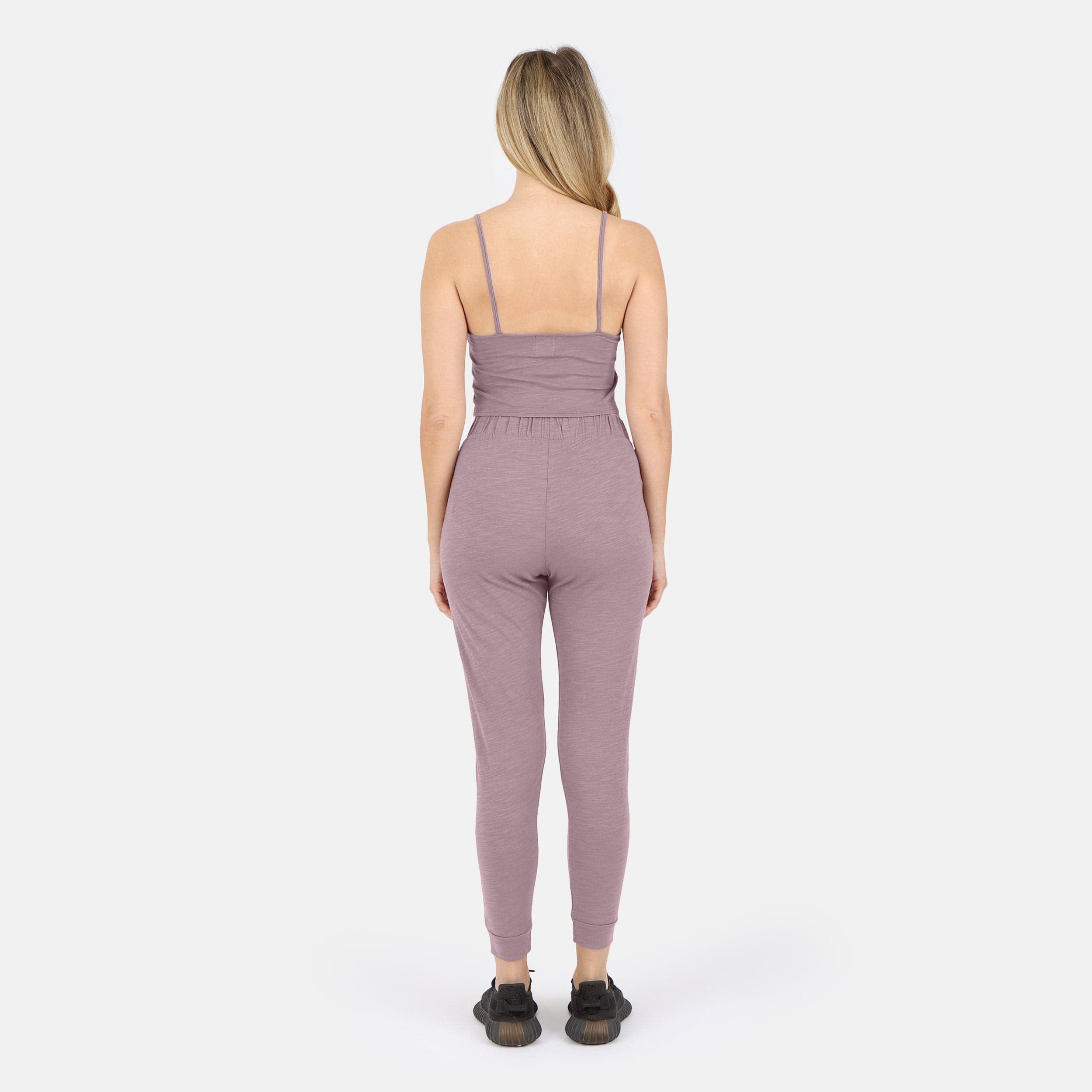 Lezat Tank Tegan Cotton Jogger Pant - Dusty Orchid