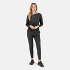 Lezat Tank Tegan Cotton Long Sleeve Pullover - Black