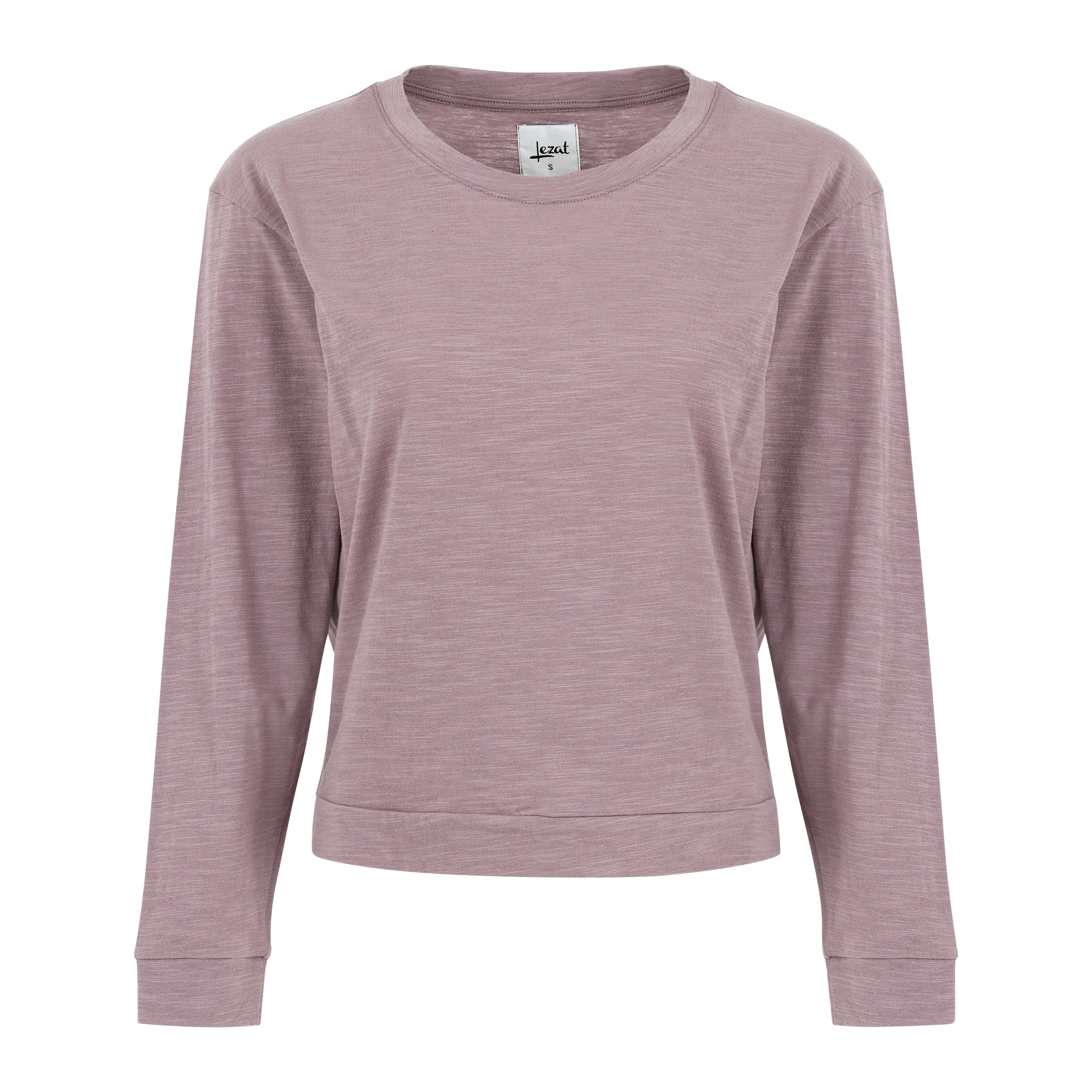 Lezat Tank Tegan Cotton Long Sleeve Pullover - Dusty Orchid